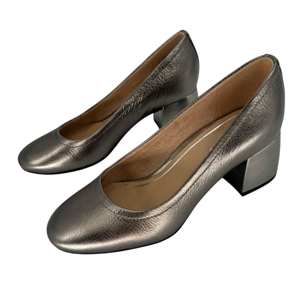 Women's Vionic Carmel Block Heel Silver Pewter 6 - Picture 3 of 7